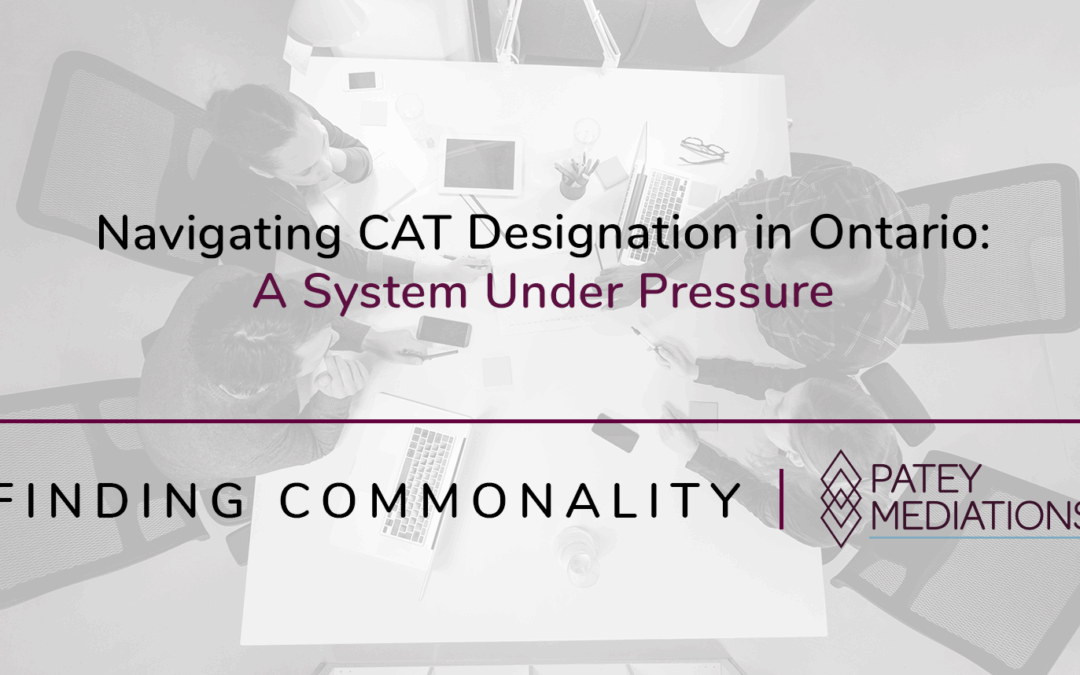 Navigating CAT Designation in Ontario: A System Under Pressure