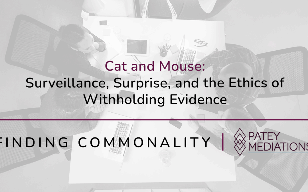 Cat and Mouse: Surveillance, Surprise, and the Ethics of Withholding Evidence
