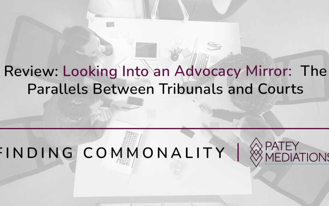 Review: Looking Into an Advocacy Mirror:  The Parallels Between Tribunals and Courts